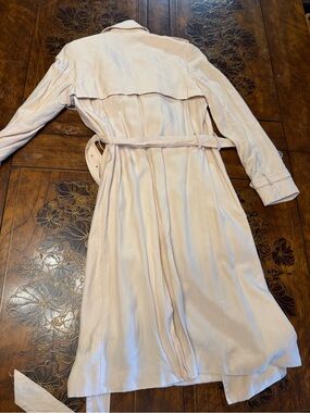 Club Monaco Pale Blush Long Sleeve Trench Dress